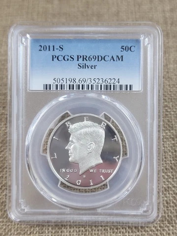2011-S Kennedy Half  Dollar PCGS PR69DCAM Silver Cover