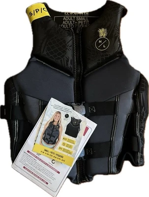 NEW Hyperlite Wake Life Watersport Vest (USCG) Approved Adult S Pineapple Design - Image 1 of 4