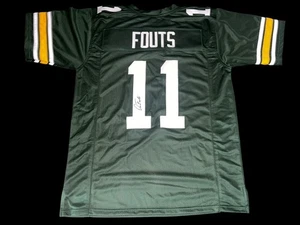 DAN FOUTS OREGON DUCKS Signed Green Jersey SAN DIEGO CHARGERS HOF QB JSA - Picture 1 of 1