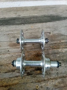 NOS 36 Hole Sunshine High Flange Hub Set- Road Bike Touring 98/125mm Spacing - Picture 1 of 4