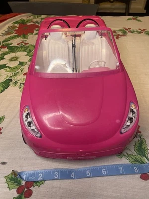 美泰芭比娃娃粉色汽车 — 第 1/4 张图片