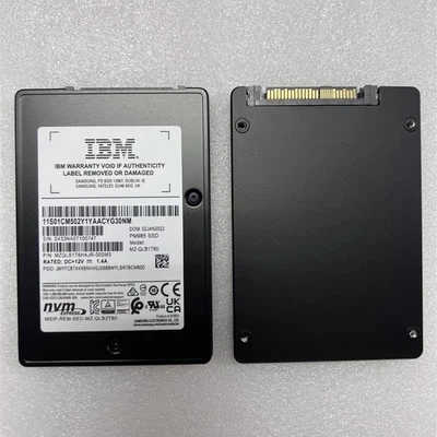 Samsung PM985 1.6TB U.2  NVMe Gen3 MZ-QLB1T60 MZQLB1T6HAJR   IBM 512 Format SSD - Image 1 of 4