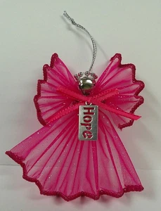 Hoffnung Engel Ornament NEU Handarbeit rosa - Bild 1 von 1