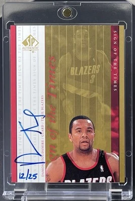 (Oro/25) Damon Stoudamire 1999-00 SP Auténtico Sign Of The Times Automático Raro Foto 1 de 2