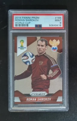 2014 Panini Prizm World Cup Brazil Roman Shirokov PSA Mint 9 - Image 1 of 2