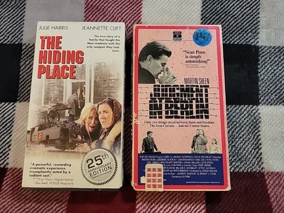 2 Vhs Lot-Judgment in Berlin-Sean Penn, The Hiding Place-Julie Harris Free S&h  - Image 1 of 4