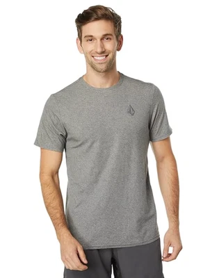 Volcom L101608 Mens Stone Tech Short Sleeve Charcoal Heather T-Shirt Size M - Image 1 of 3