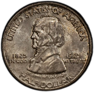 1925 Fort Vancouver 50C PCGS MS 66 CAC - Picture 1 of 2