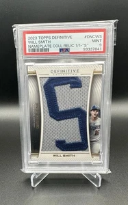 2023 Topps Definitive NAMEPLATE โSโ Will Smith 1/1 PSA 9 ๐ฅ๐ฅ๐ฅ - Picture 1 of 2