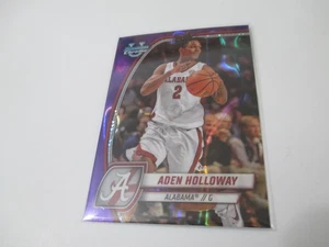 Tarjeta de baloncesto 2025 Panini Bowman U cromada Aden Holloway Alabama Crimson Tide - Imagen 1 de 2