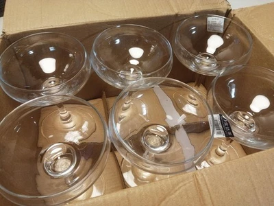 6er Set Champagnerschalen 235ml - Martini Cocktailgläser im Vintage Art-Deko-Des - Bild 1 von 3