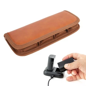 Camera Battery Bag for LP-E10/E17/E6N Battery PU Leather Small Storage Pouch Kit - Picture 1 of 12