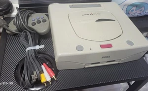 Sega Saturn Console White HST-3220 With Controller Cable Tested Japan s0634M - Picture 1 of 8