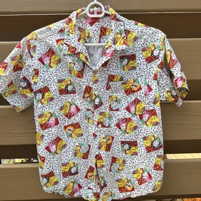 Vintage 1980s ESPRIT Shirt Button Short Sleeve Girls Size L Fun & Totally 80s! - Image 1 of 4