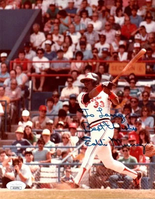 Eddie Murray Signed Autographed 8X10 Photo Orioles "To Larry" JSA AU16764 - Image 1 of 2