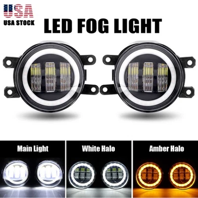 2X Faros antiniebla LED DRL para Toyota Venza 2009-2015 2010 2011 2012 2013 2014 Foto 1 de 4