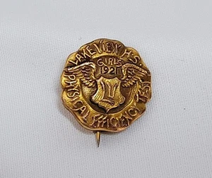 Vintage 1921 Girls Lake View High School Physical Efficiency Test Pin Lakeview - Picture 1 of 5