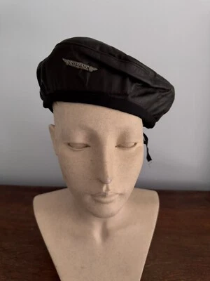 NOVO Renegade Headwear Boina Forrada de Couro PRETO 23" Fita Ajustável M-G - Imagem 1 de 4