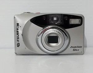 Fujifilm Zoom Date 60EZ Silver Point & Shoot Film Camera Not Tested Sold As Is - Picture 1 of 10