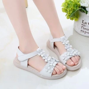 Girls Kids Beach Sandals Birthday Wedding Shoes Holiday Princess Shoes Summer US - Picture 1 of 9