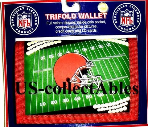 NFL Football CLEVELAND BROWNS TRIFOLD WALLET NEW Sports Collectibles Gifts Cover