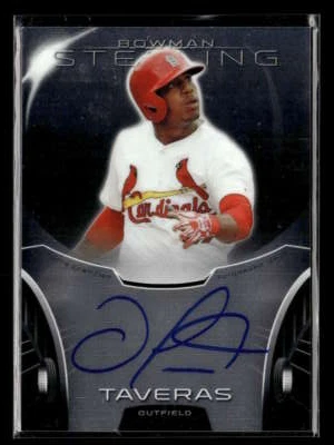 2013 Bowman Sterling Oscar Taveras Prospect Autograph Auto Cardinals Y8481 - Image 1 of 2