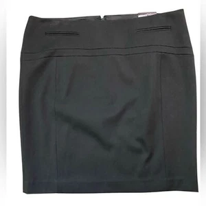 EXPRESS Black Studio Stretch Natural Waist Knee Length Pencil Skirt - Picture 1 of 8