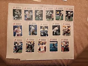 1987 Washington Redskins Police Frito Lay Complete 16 Card Set w Monk, Green - Bild 1 von 7