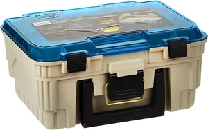 1349-00 Two Level Magnum 3449 Tackle Box, Sandstone/Blue, One Size - Picture 1 of 7