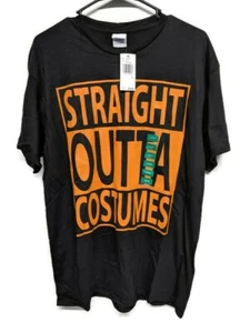 Para Hombre Grande Straight Outta Disfraces Camiseta Halloween Divertida Negra Naranja Nueva con Etiquetas - Imagen 1 de 3
