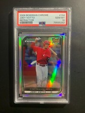 JOEY VOTTO  2008 BOWMAN CHROME REFRACTOR #194 ROOKIE RC REDS PSA 10 GEM MINT