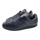 Adidas Gazelle 2 Dark Blue Navy Leather Sz 9 Men's Shoes 2012 Sneakers - RARE