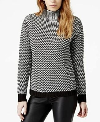 Suéter tejido cuello falso Sanctuary nuevo con etiquetas $110 S negro/blanco manga larga  Foto 1 de 4