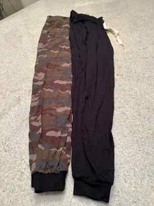 Lot Of 2 Katie J NYC Black & Camouflage Jumpsuits (Size M) - Picture 1 of 10