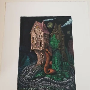 LadyBug House Limited Edition Kunstdruck von David Welker XX/100 S/N geprägt - Bild 1 von 2