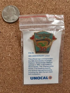 Vtg Los Angeles Dodgers Unocal 76 Lapel 30rh Anniversary Of Dodger Stadium - Picture 1 of 1