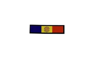 aufnäher gedruckt abzeichen Aufbügel flagge patch fahne andorra - Picture 1 of 1