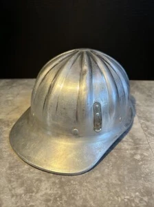VINTAGE SUPERLITE FIBER/METAL HARDHAT Silber - Bild 1 von 14