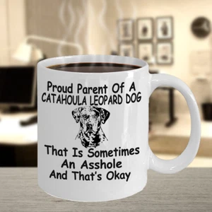 Catahoula Leopard Hund, Catahoula Schwein, Catahoula Hund, Catahoula Leoparden, Geschenk, Becher - Bild 1 von 5