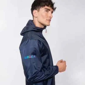 Giacca a vento uomo sportiva antipioggia impermeabile con zip cappuccio S M L XL - Picture 1 of 7