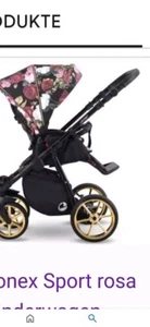 my junior Miyo Oder Lonex Kinderwagen- Sportwagenaufsatz Geblümt - Bild 1 von 7