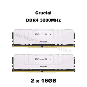 Crucial Ballistix 32GB (16GBx2) DDR4 3200MHz 288pin DIMM Desktop Gaming Memory - Picture 1 of 4