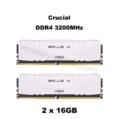 Crucial Ballistix 32GB (16GBx2) DDR4 3200MHz 288pin DIMM Desktop Gaming Memory - Image 1 of 4