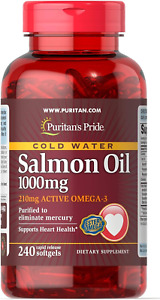 Puritan'S Pride Omega-3 Salmon Oil(210 Mg Active Omega-3), 1.1000 Mg, 240 Count