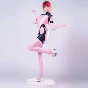 Mono sexy de mujer de una pieza Catsuit Clubwear manga larga Cosplay Patchwork Mono - Imagen 1 de 20