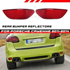 Lámpara trasera reflectora de parachoques izquierda+derecha lente roja para Porsche Cayenne 2011-14 - Imagen 1 de 5