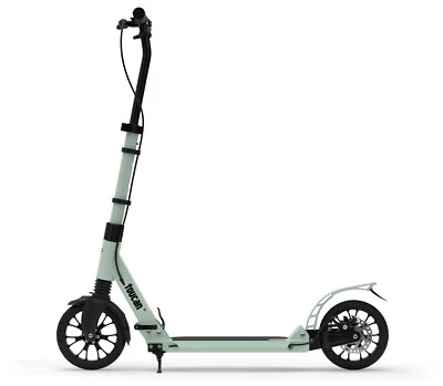 Erwachsene City Federung Push Kick Scooter klappbar groß 200 mm Räder Geschenk-grün - Bild 1 von 4