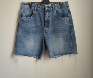 Cotton on High Straight Bermuda denim jean shorts Size 14 - Picture 1 of 9
