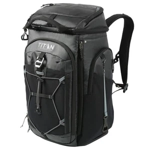 Titan 26-can Backpack Cooler, Black, Gray or Green, 5 Compartments, NEW - Picture 1 of 54
