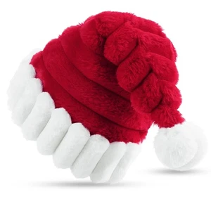 Weihnachtsmütze Nikolausmütze für Erwachsene Warm Plüsch Rand Weihnachtsmann - Bild 1 von 7